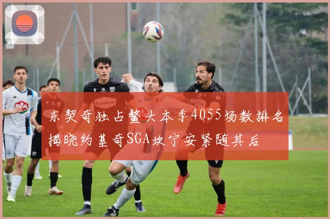 东契奇独占鳌头本季4055场数排名揭晓约基奇SGA坎宁安紧随其后